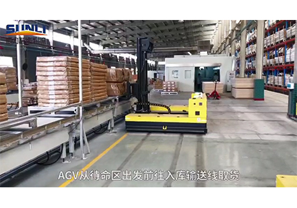 全向叉取式AGV 轉運板材